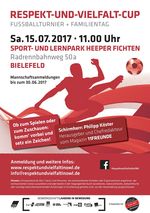 Plakat zum Respekt und Vielfalt Cup 2017